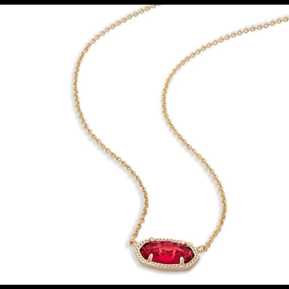 KENDRA SCOTT Elisa Brass Clear Berry Glass Necklace, 15